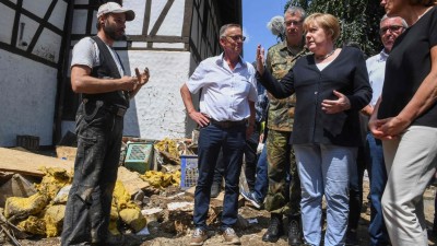 Merkel shocked by 'surreal' devastation