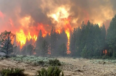 Evacuations as largest US fire burns 364,000 acres