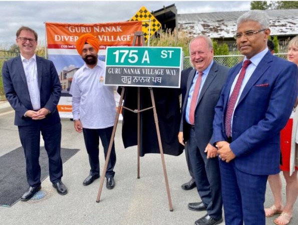 Canada unveils  Guru Nanak Village Way street in Cloverdale