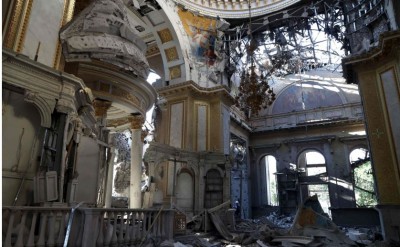 Russian Missile Strikes Decimate Historic Odesa Cathedral