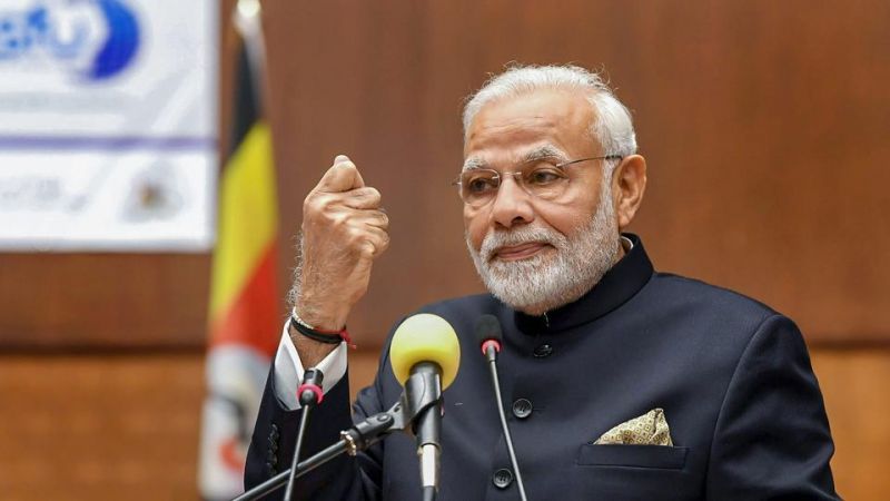 PM Modi targets China while giving a speech in Uganda