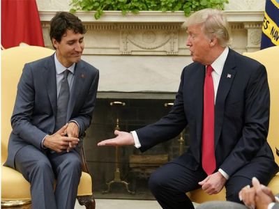 Trump asks Trudeau: Didn't Canada burn down White House?
