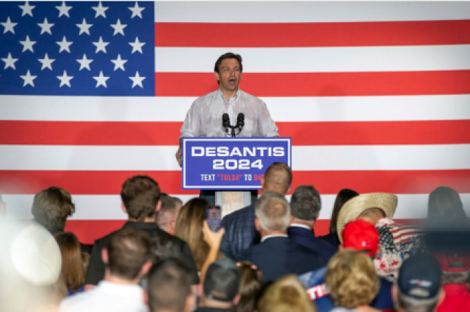 DeSantis claims to be the best Trump alternative, despite the 2024 election being overshadowed by the ex-president's indictment