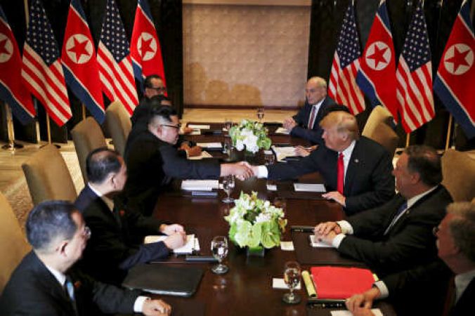 'Coming here was not an easy thing', says Kim when met Trump