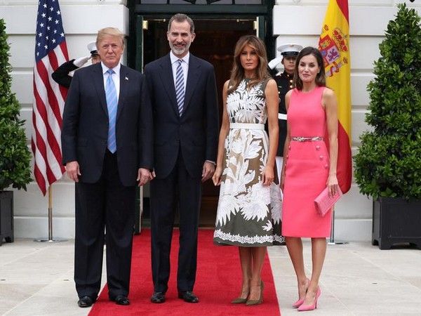 Spanish royal couple receives grand welcome in White House