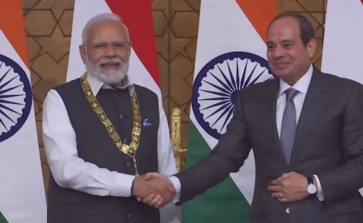 PM Modi received 'Order of the Nile' award, Egypt honored with its highest honor