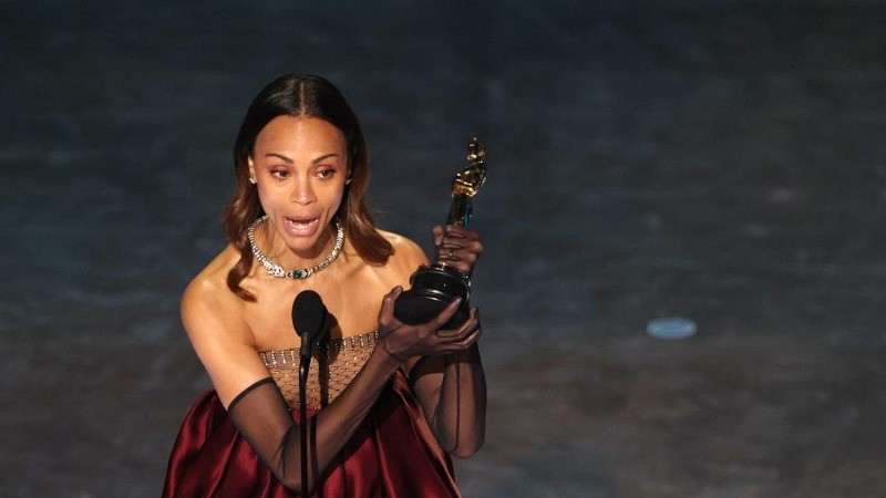 Oscars 2025: Zoe Saldana Wins Her First Oscar for 'Emilia Perez'