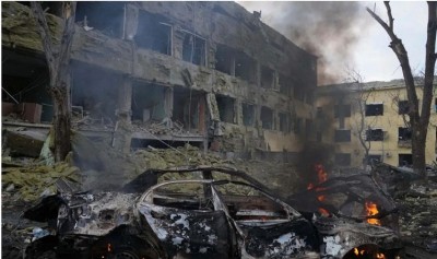 Russian shelling destroys Hospital in Ukraine