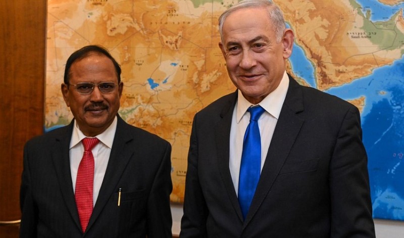 Ajit Doval and Benjamin Netanyahu Discuss Gaza Crisis and Humanitarian Aid
