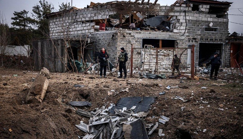 Historical Ukrainian monastery hit by Russian airstrike