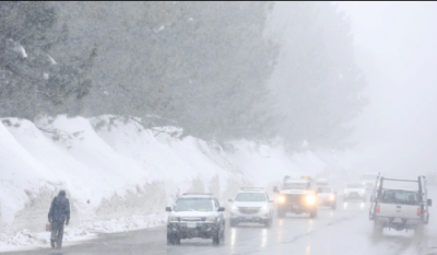 California is hit by a second strong Pacific storm that is wet and snowy