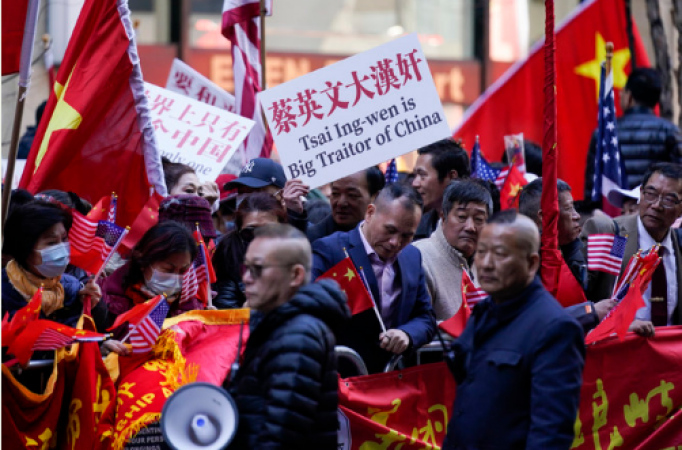 Chinese community in New York slams Taiwan president
