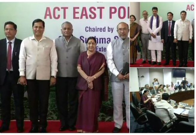 Sushma Swaraj chairs interactive session on Act East Policy