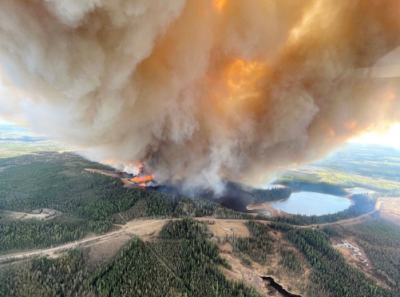 West Canadian evacuations are required due to fire and flooding