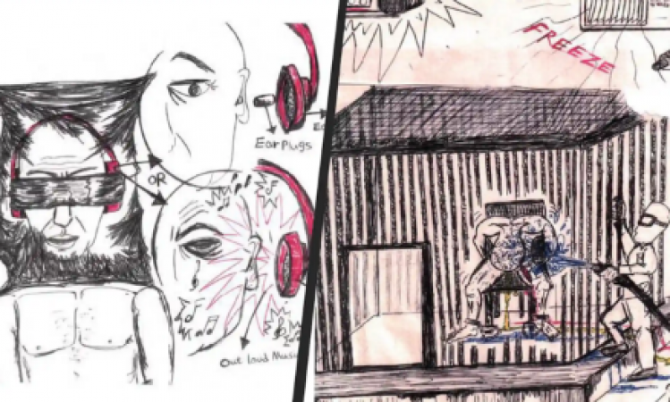 Drawings made by a prisoner at Guantanamo Bay reveal the brutality of US 