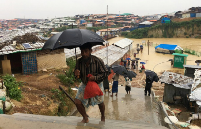 Refugee settlements in Cox's Bazar in Bangladesh is  prepare for Cyclone Mocha