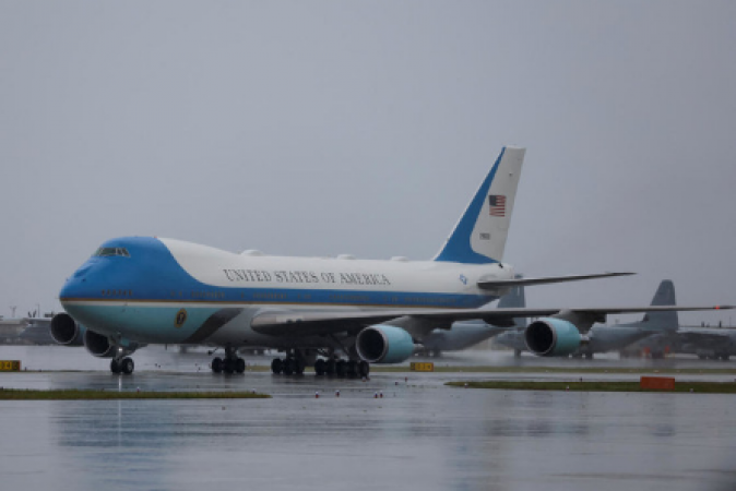 Arriving in Japan for the G7 summit is Joe Biden