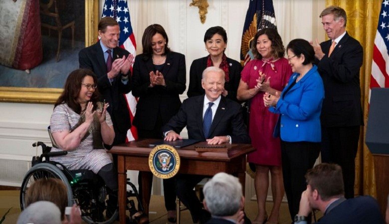 Joe Biden Signs Bill addressing hate Crimes against Asian-Americans