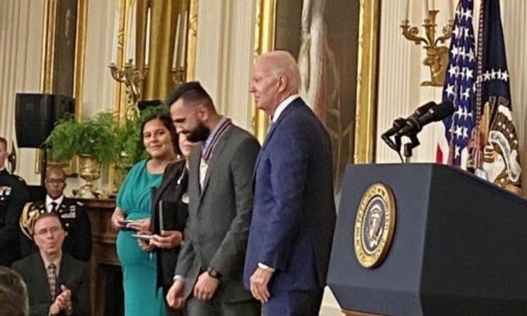 Joe Biden awards Medal of Valour to Indian-origin NYPD cop