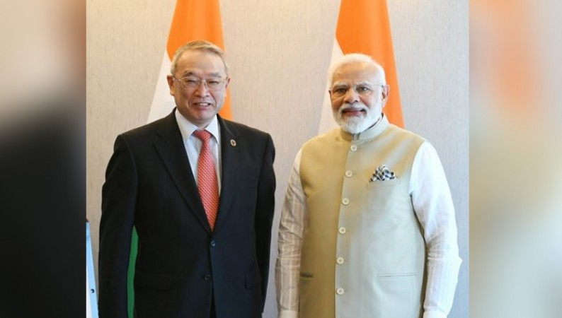 PM Narendra Modi meets NEC CM Dr Nobuhiro Endo in Tokyo