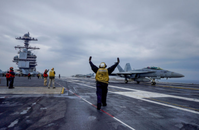 Russia criticises the United States' 'illogical' visit with an aircraft carrier to Norway