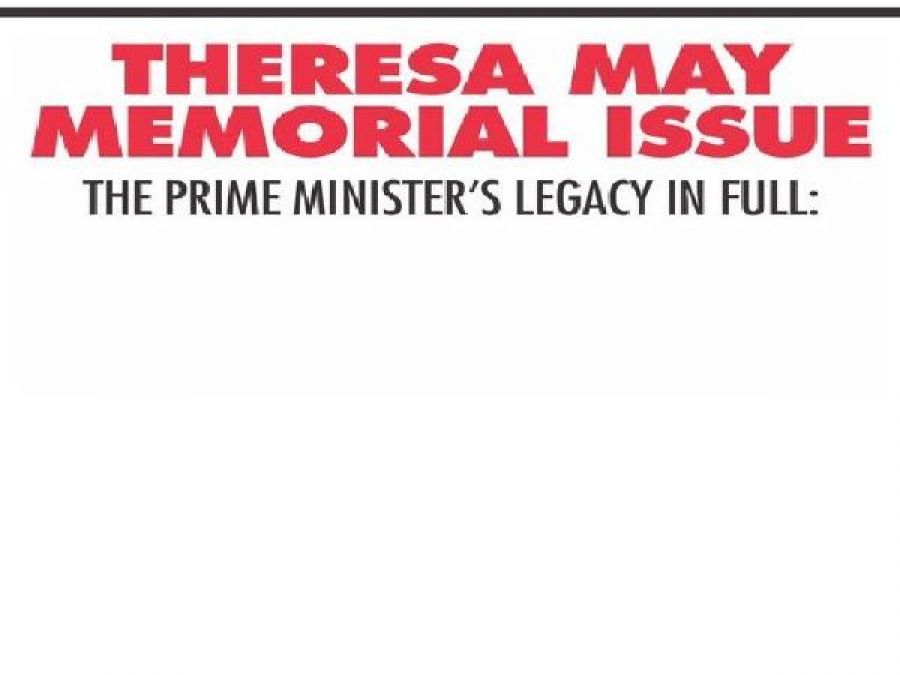 UK magazine takes a dig at outgoing PM Theresa May's 'legacy'