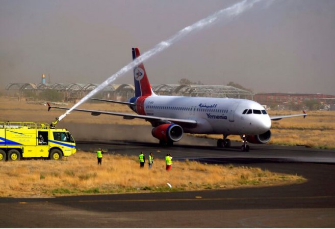The first commercial Sanaa-Cairo flight takes off after six years