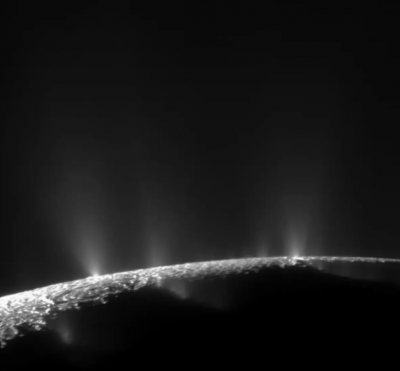 Saturn's moon Enceladus is emitting a huge plume of water vapour which has been observed by the James Webb Space Telescope