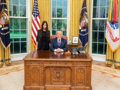 Kim Kardashian West discusses prison reform with US Presient Trump