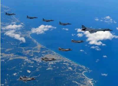 दक्षिण कोरिया और संयुक्त राज्य अमेरिका ने संयुक्त वार्षिक हवाई अभ्यास किया शुरू