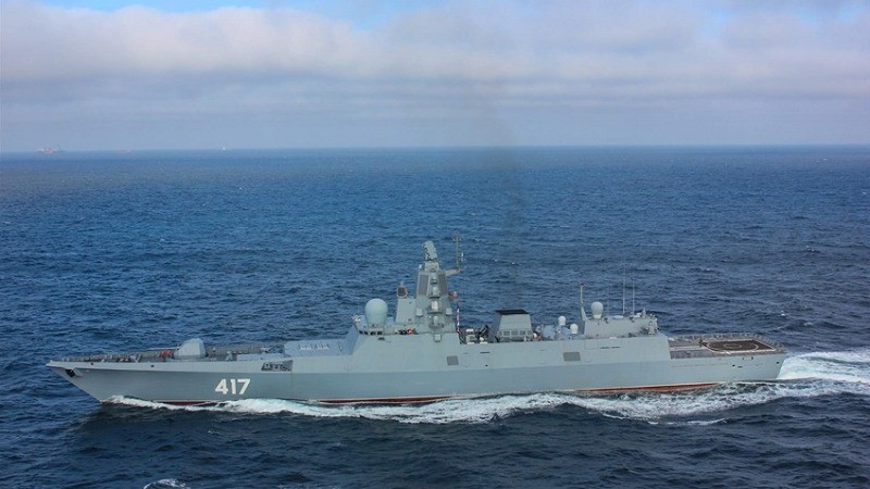 Hypersonic Missile-Equipped Russian Frigate Conducts Major Drills in English Channel