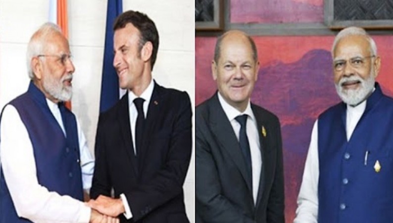 G20 Summit: PM Modi holds meeting with Macron, Scholz