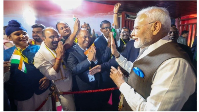 Indian Diaspora Gives Prime Minister Modi a Warm Welcome in Brazil