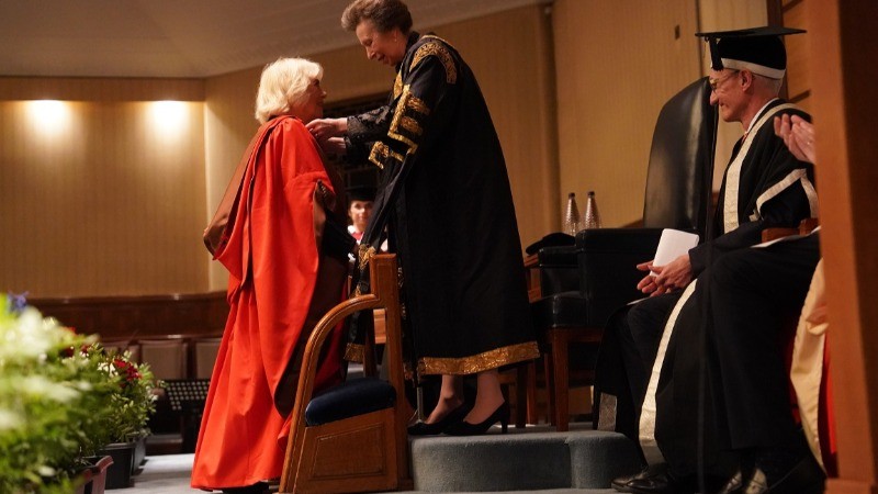 Queen Camilla Receives Honorary Doctorate from Princess Anne