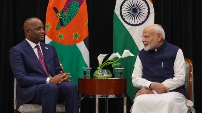 PM Modi Meets Dominica's Prime Minister Skerrit, Discuss Cooperation in Guyana