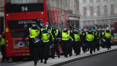 150 demonstrators handcuffed for anti-lockdown protests in London
