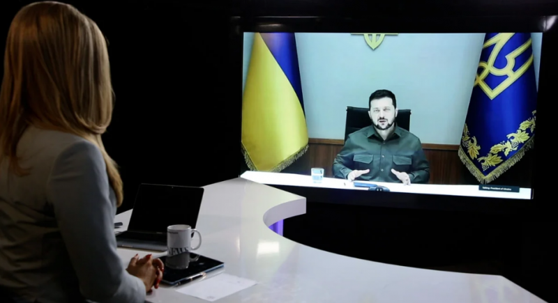Zelensky criticises Russian referendums and praises the 