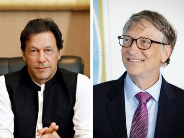 Pak PM Imran Khan with Bill Gates discuss polio eradication efforts