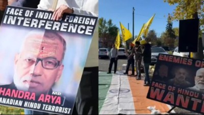 Pro-Khalistani Protesters Target MP Chandra Arya at Canadian Event, Escalating Tensions