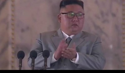 North Korea leader Kim Jong- Un cries while addressing citizens