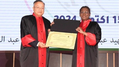 President Murmu Awards Honorary Doctorate in Algeria