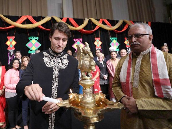 Canada PM Justin Trudeau celebrates Diwali with Indian community