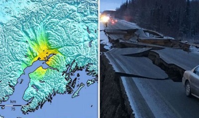Earthquake triggers Alaska