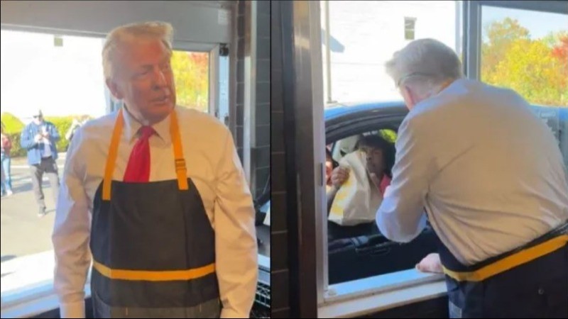 Indian Customer's Cheerful Encounter with Donald Trump at McDonald's Goes Viral