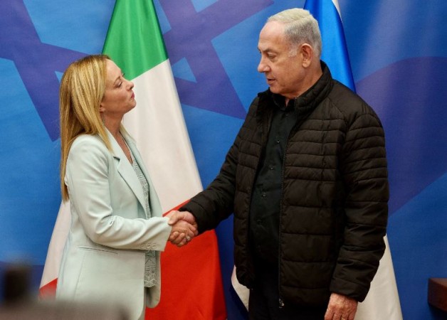 Netanyahu and Giorgia Meloni Talk 