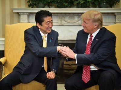 Japan PM Shinzo Abe on massive electoral victory gets congratulated by Trump