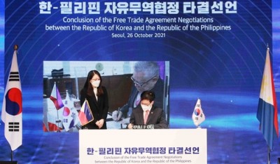 दक्षिण कोरिया, फिलीपींस ने मुक्त व्यापार समझौते पर किए हस्ताक्षर