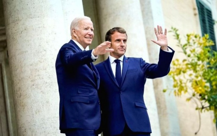 Biden meets with Macron in an attempt to re-establish trust