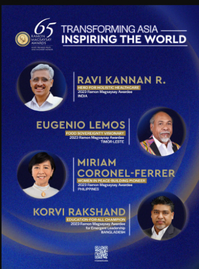 Diverse Champions of Service Honored with 2023 Ramon Magsaysay Awards