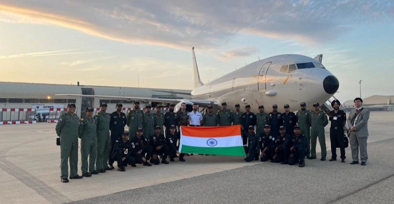 Indian Navy's P-8I Aircraft Lands in France for Major Naval Exercise